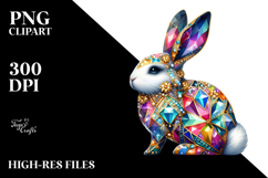 Bunny Made of Diamonds, Transparent PNG Product Image 2