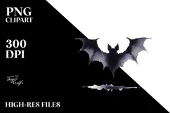 Simple BAT Watercolor Design, High-Res PNG Product Image 2