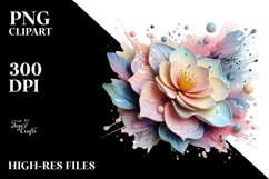 Pastel Glossy Camellia, High-Res PNG Product Image 3