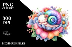 Colorful Cute Baby Snail | Sublimation Clipart Product Image 3