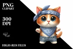 Funny Baby Cat Clipart Product Image 3