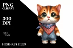 Funny Baby Cat Clipart Product Image 1