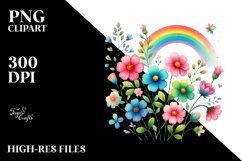 Cute Rainbow Watercolor Design Product Image 2