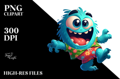 Goofy Monster Dancing, PNG Product Image 2