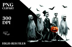 Funny Halloween Clipart PNG Product Image 3