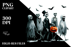 Funny Halloween Clipart PNG Product Image 2