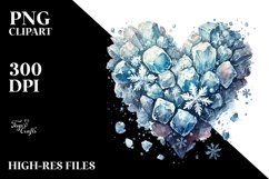 Heart Made of and Ice, Transparent PNG Product Image 2