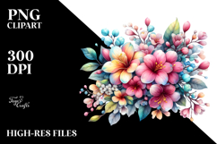 Colorful Glossy Hawaiian Sunflower Frame PNG Product Image 2