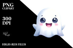 Funny Cute Ghost PNG Product Image 2
