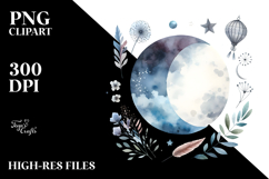 Simple Half Moon PNG Product Image 2