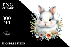 Energetic Rabbit Illustration PNG Product Image 2