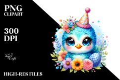 Colorful Baby Peacock Party | Clipart Product Image 3