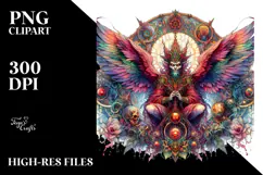 Vibrant Gothic Fairy PNG Product Image 2