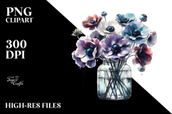 Abstract Jar Anemone Scene | Clipart Product Image 2