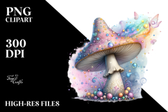 Detailed Magical Mushroom PNG Product Image 2