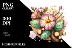 Stained Primrose | Sublimation | Clipart Product Image 1