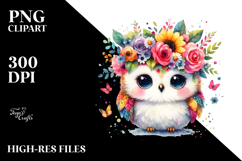 Sublimation Cartoon Owl Clipart Product Image 2