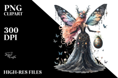 Gothic Fairy with Easter Egg, Creative View from Back Product Image 2