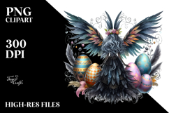 Gothic Fairy with Easter Egg, Creative View from Back Product Image 2