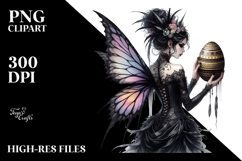 Gothic Fairy with Easter Egg, Creative View from Back Product Image 2