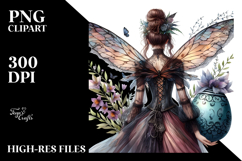 Gothic Fairy with Easter Egg, Creative View from Back Product Image 2