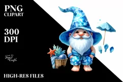 Vibrant Beachwear Gnome | Sublimation Clipart Product Image 3