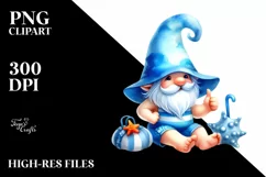 Vibrant Beachwear Gnome | Sublimation Clipart Product Image 1