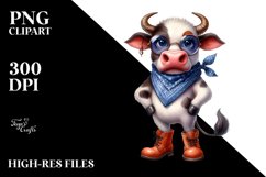 Funny Bull Clipart Product Image 3