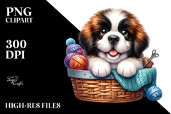 Cute Saint Bernard PNG Product Image 2