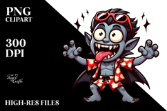 Aggressive Monster with Oversized Sunglasses PNG Product Image 2