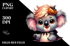 Cute Baby Koala Dressed for Halloween PNG Product Image 2