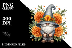 Beautiful Marigold GNOME PNG Product Image 2