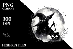 Glitter WITCH Halloween PNG Product Image 2