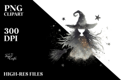 Witch with Glitter, PNG Product Image 2