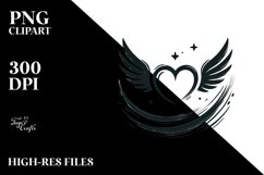 Heart with Wings, Transparent PNG Product Image 2
