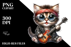 Rocke Look Baby Kitten PNG Product Image 2