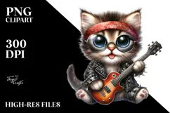 Rocke Look Baby Kitten PNG Product Image 2
