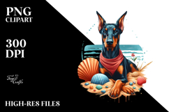 Sublimation Dog Beach Scene Clipart Product Image 2