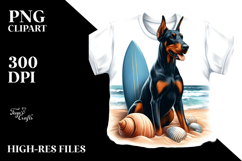 Sublimation Dog Beach Scene Clipart Product Image 2