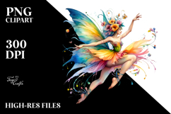 Dancing Fairy in Style PNG Product Image 2