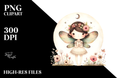 Quirky Vintage Fairy PNG Product Image 2
