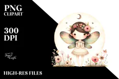Quirky Vintage Fairy PNG Product Image 2