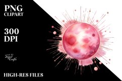 Very Simple Pinkish Sun PNG Product Image 2