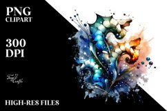 Abstract Watercolor Snapdragon Made of Material | SEO Product Image 3