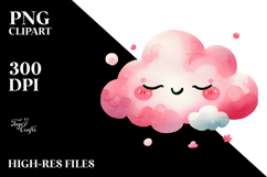 Whimsical Pinkish Cloud PNG Product Image 2
