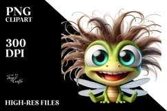 Sublimation Baby Dragonfly Clipart Product Image 2