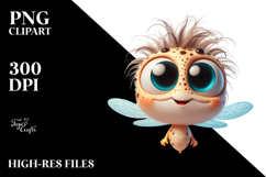 Sublimation Baby Dragonfly Clipart Product Image 2