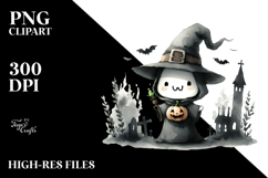Cute Halloween Warlock PNG Product Image 2