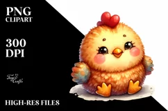 Vibrant Colorful Brownish Sewed Plush Chicken | Sublimation Product Image 1