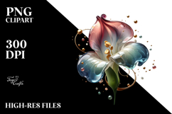 Abstract Glossy Sweet Pea, Transparent PNG Product Image 2